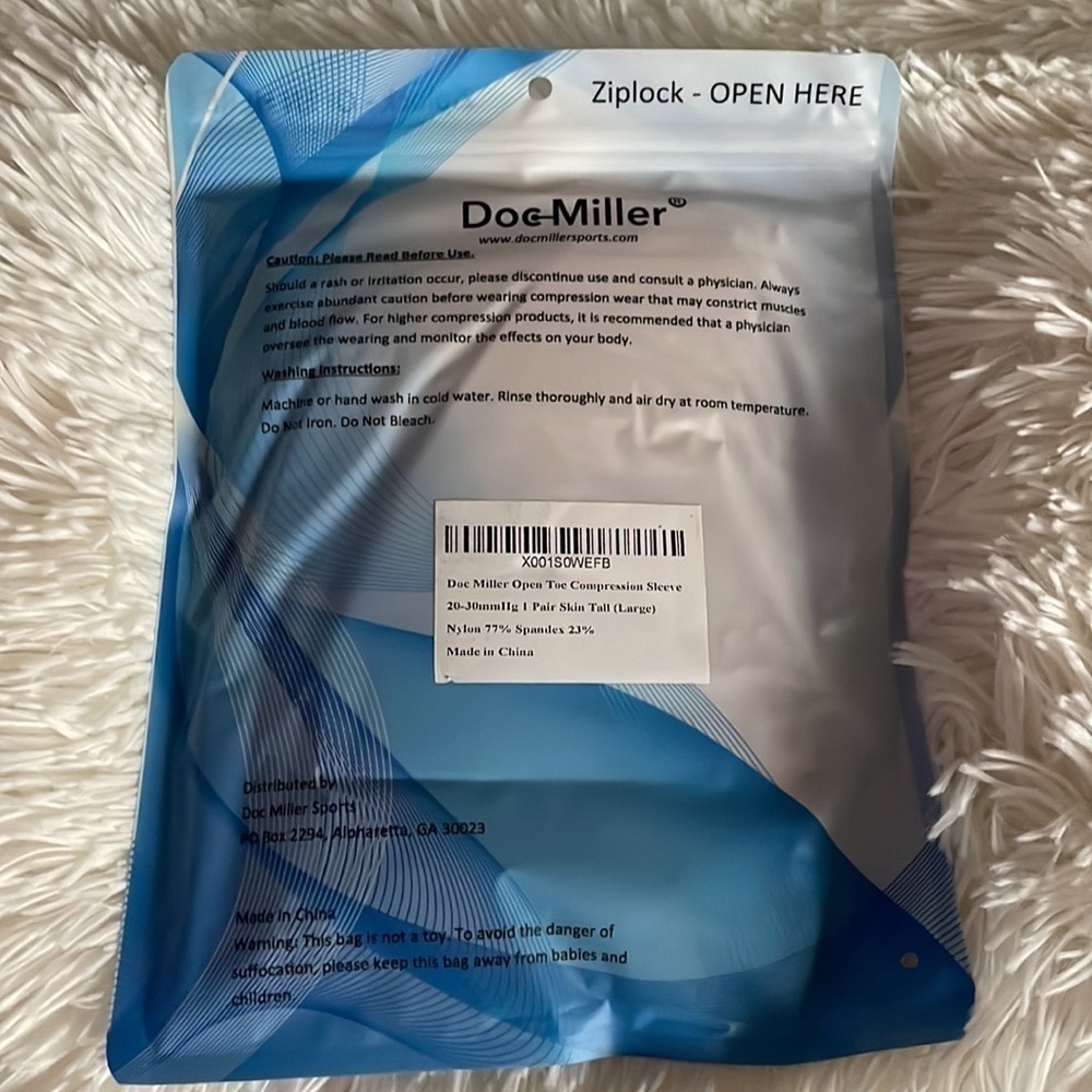 Doc Miller Open Toe Compression Sleeve - Picture 3 of 4